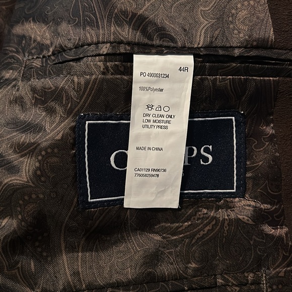 Chaps 44R Suide Brown Sport Coat - Picture 3 of 3